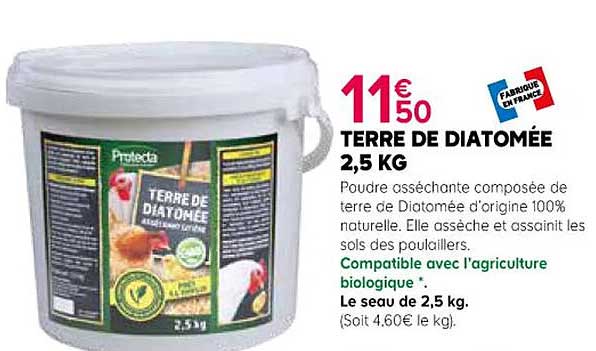 terre de diatomée 2,5 kg
