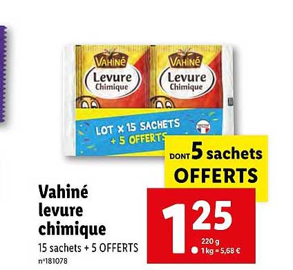 vahiné levure chimique