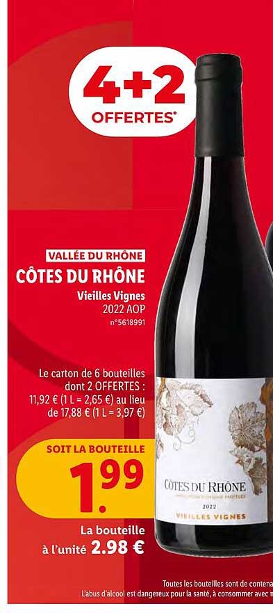 vallée du rhône côtes du rhône vieilles vignes 2022 aop