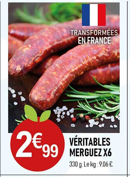 Véritables Merguez X6