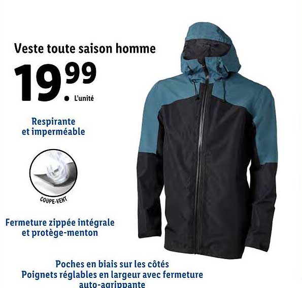 veste toute saison homme