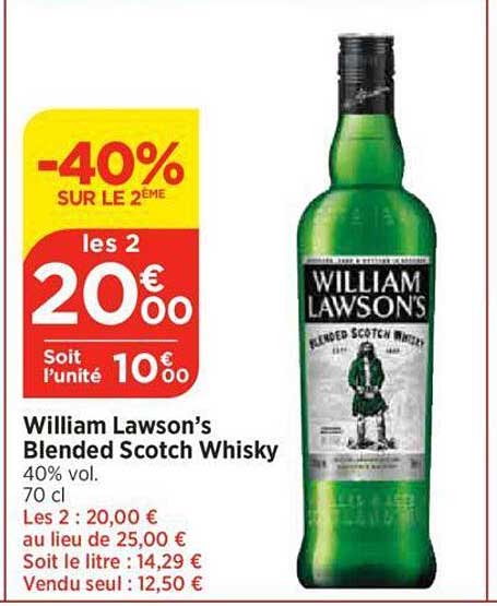 william lawson's blended scotch whisky
