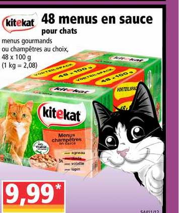 48 menus en sauce kitekat