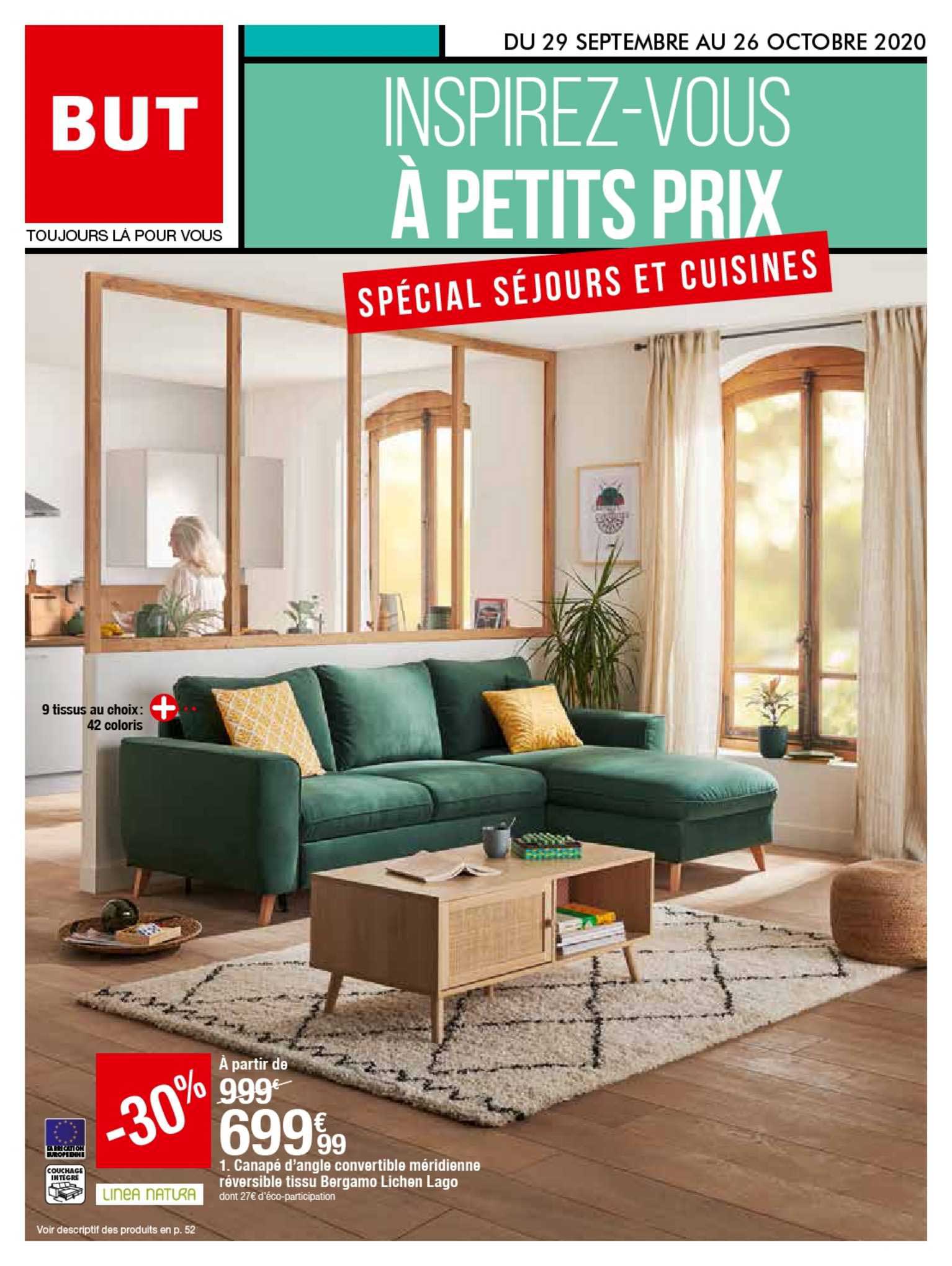 canapé d'angle convertible méridienne réversible tissu bergamo lichel lago -30%