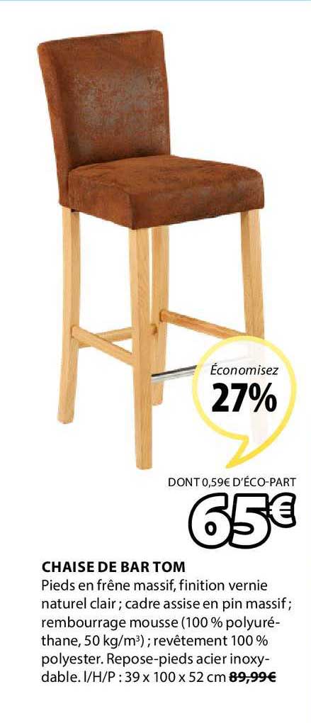 chaise de bar tom