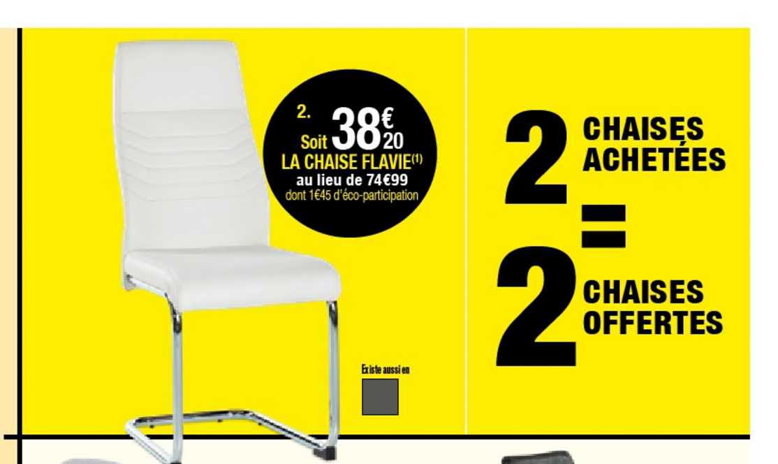 chaise flavie 2 achetées = 2 offertes