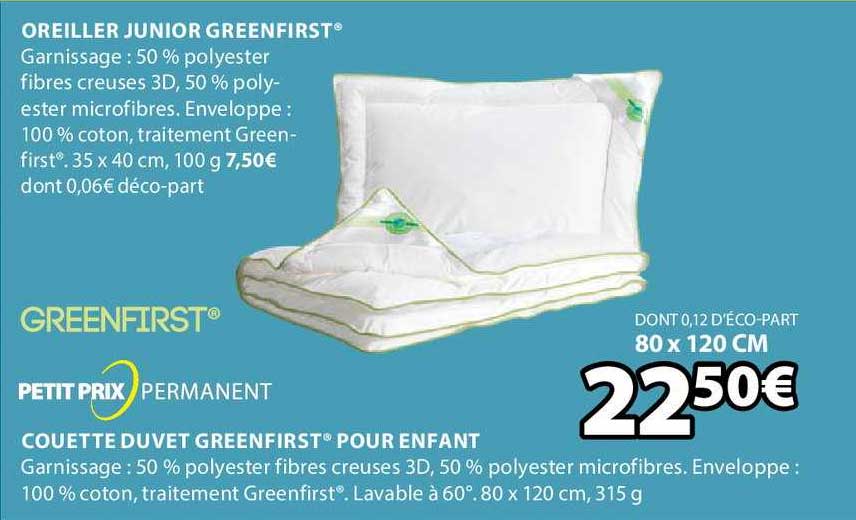 couette duvet greenfirst pour enfant greenfirst