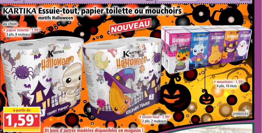 essuie tout papier toilette ou mouchoirs kartika