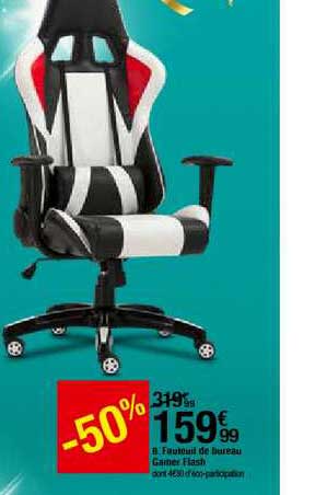 Fauteuil De Bureau Garnier Flash -50%