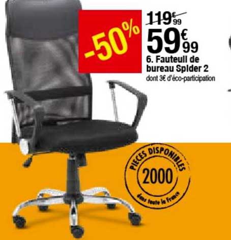 Fauteuil De Bureau Spider 2 -50%