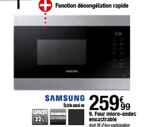 four micro ondes encastrable samsung