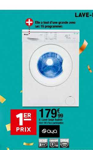 lave linge hublot aya