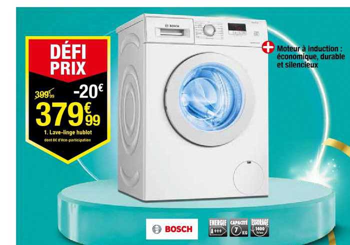 lave linge hublot bosch