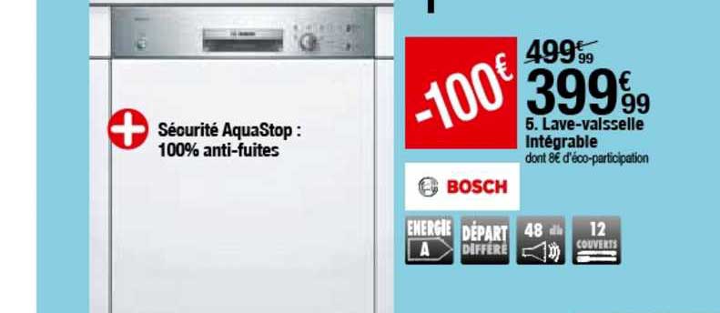 lave vaisselle intégrable