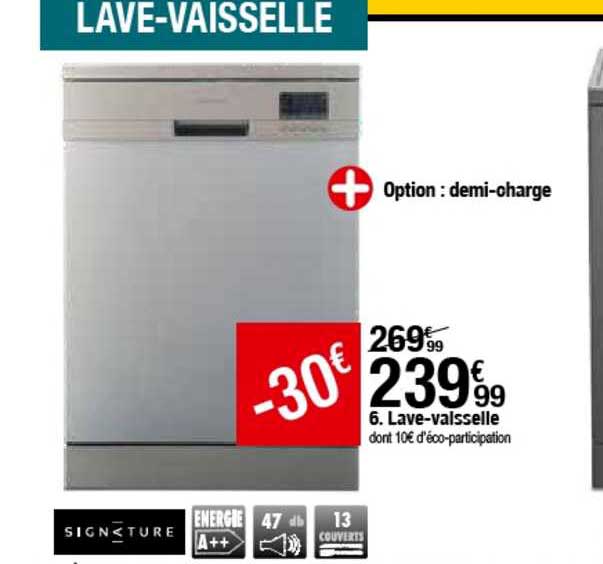 lave vaisselle signature