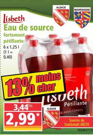 Lisbeth Eau De Source Fortement Pétillante