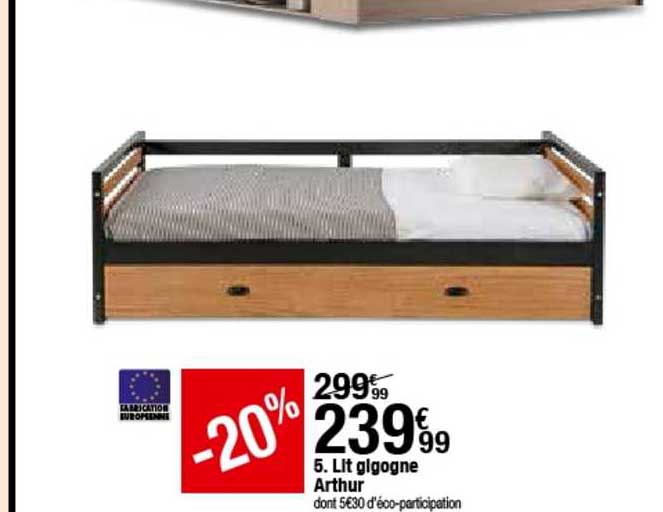 lit gigogne arthur 20%