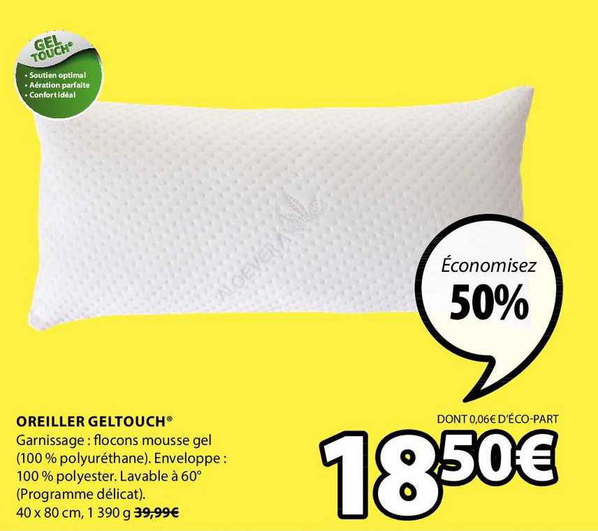 oreiller geltouch