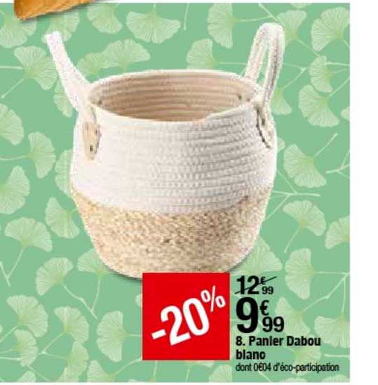 Panier Dabou Blanc -20%