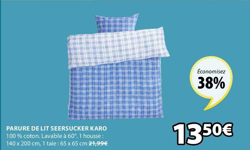 parure de lit seersucker karo