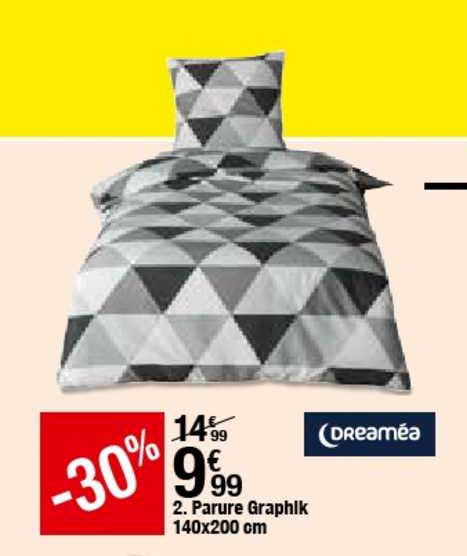 parure graphik 140x200 cm dreaméa -30%