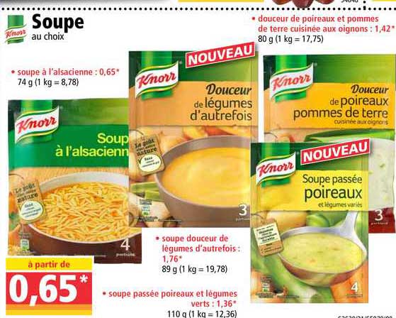 Soupe Au Choix Knorr