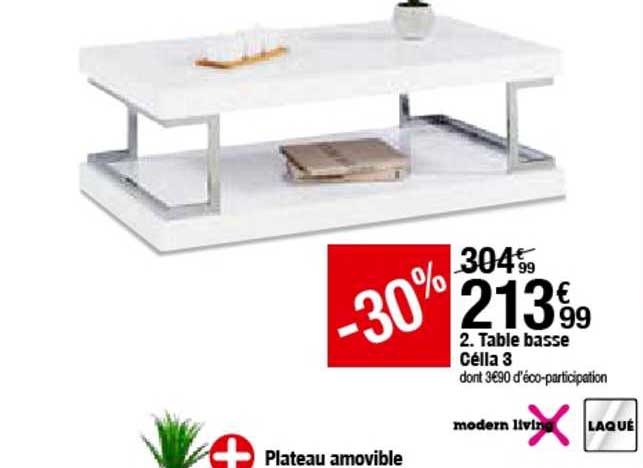 Table Basse Célia 3 Modern Living
