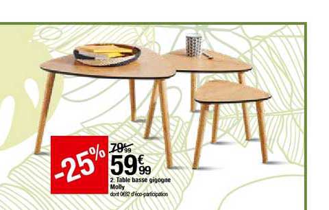table basse gigogne molly -25%