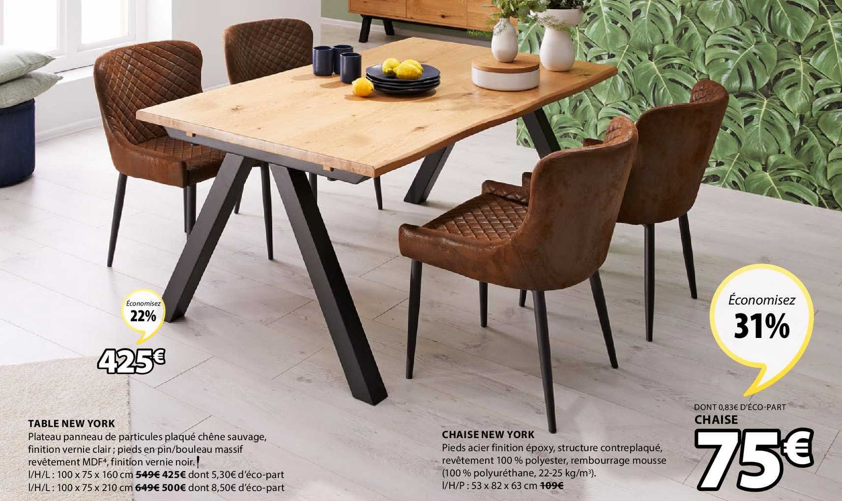 table new york chaise new york