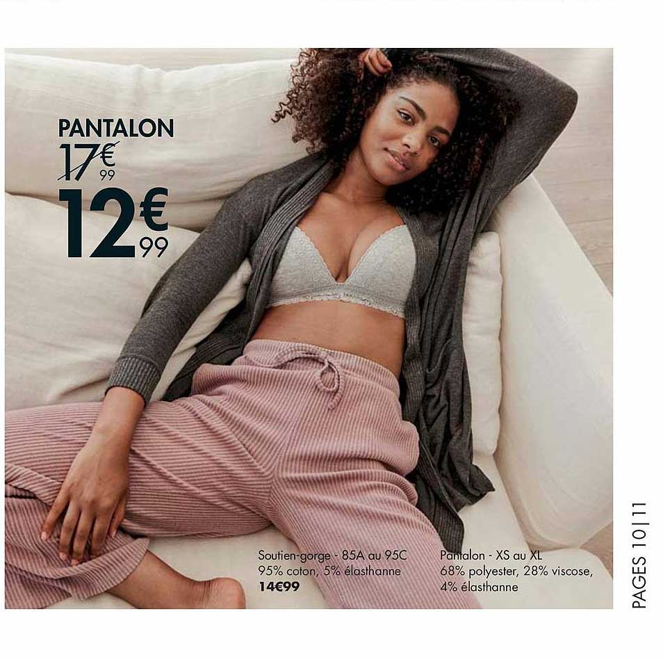 pantalon, soutien-gorge, pantalon