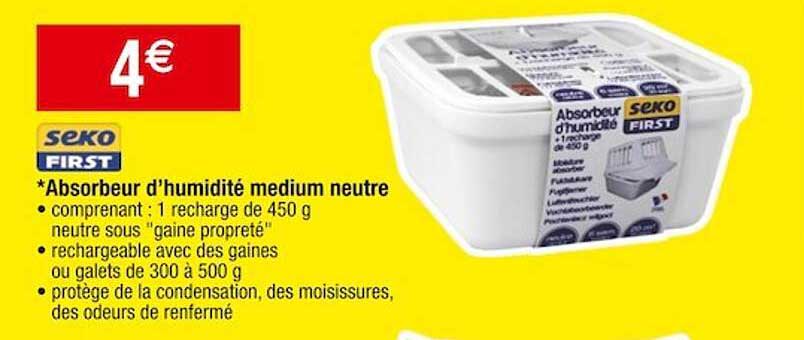 absorbeur d'humidité medium neutre seko first