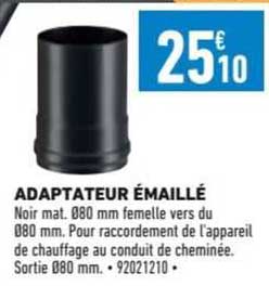 Adaptateur émaillé