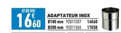 Adaptateur Inox