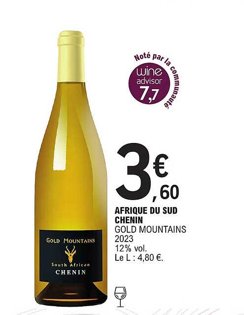 afrique du sud chenin gold mountains 2023
