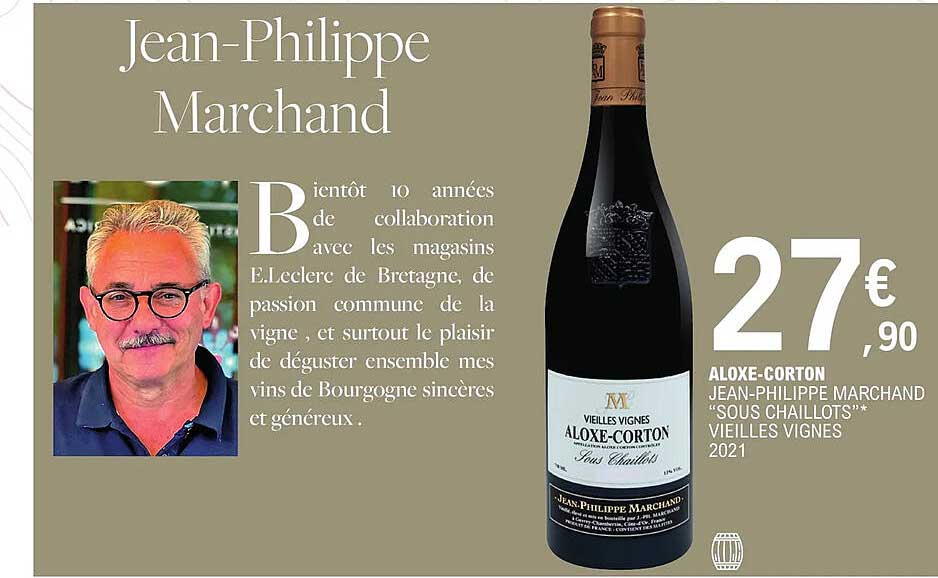 aloxe-corton jean-philippe marchand "sous chaillots" vieilles vignes 2021
