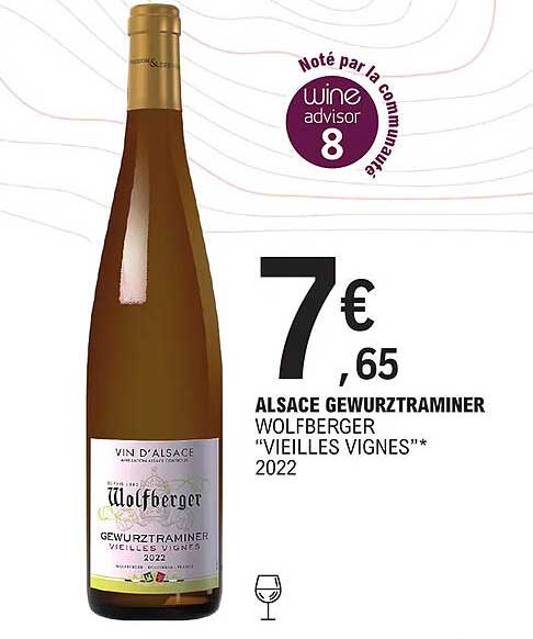 Alsace Gewurztraminer Wolfberger "vieilles Vignes" 2022