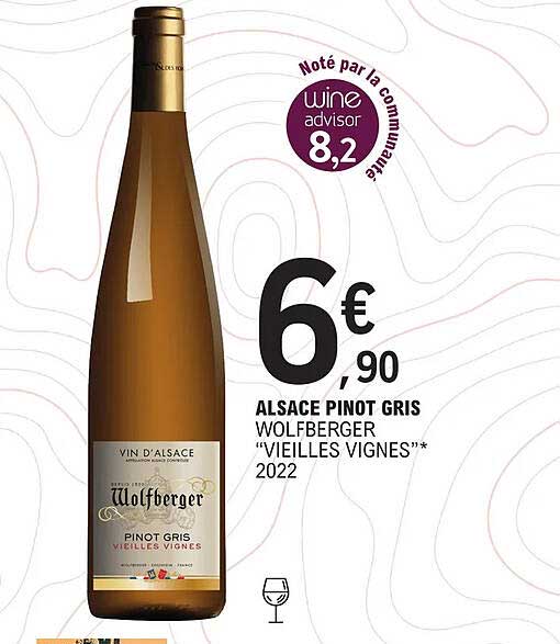 alsace pinot gris wolfbeger "vieilles vignes" 2022
