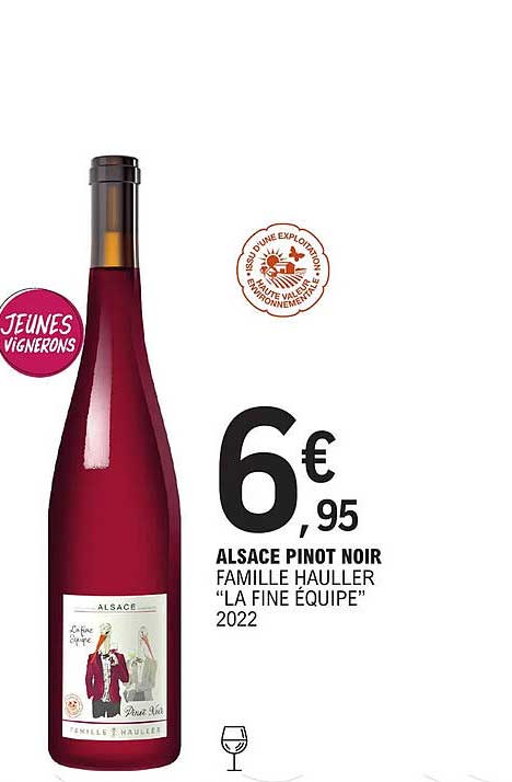 alsace pinot noir famille hauller "la fine équipe" 2022