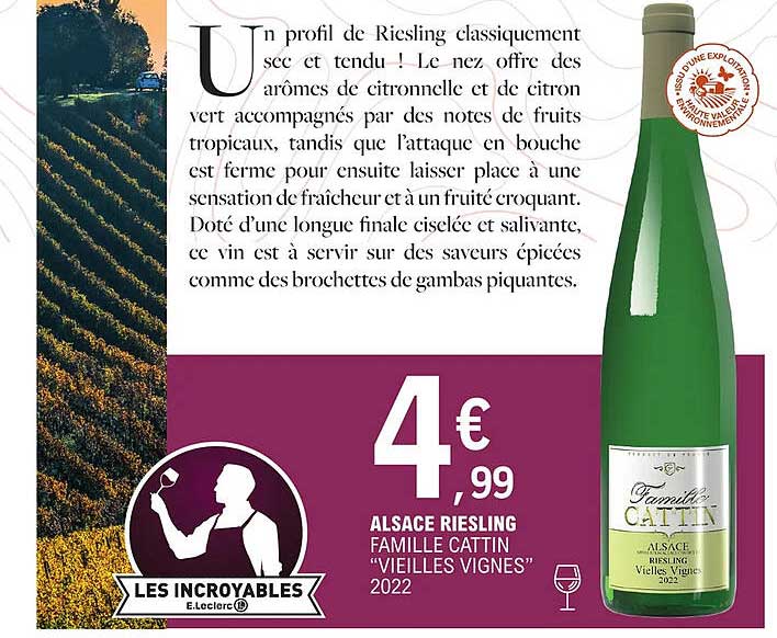 alsace riesling famille cattin "vieilles vignes" 2022