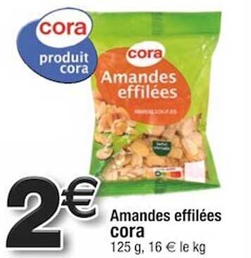 amandes effilées cora