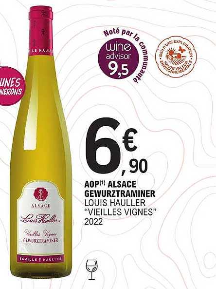 aop alsace gewurztraminer louis hauller "vieilles vignes" 2022