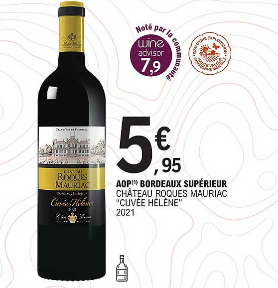 aop bordeaux supérieur château roques mauriac "cuvée hélène" 2021