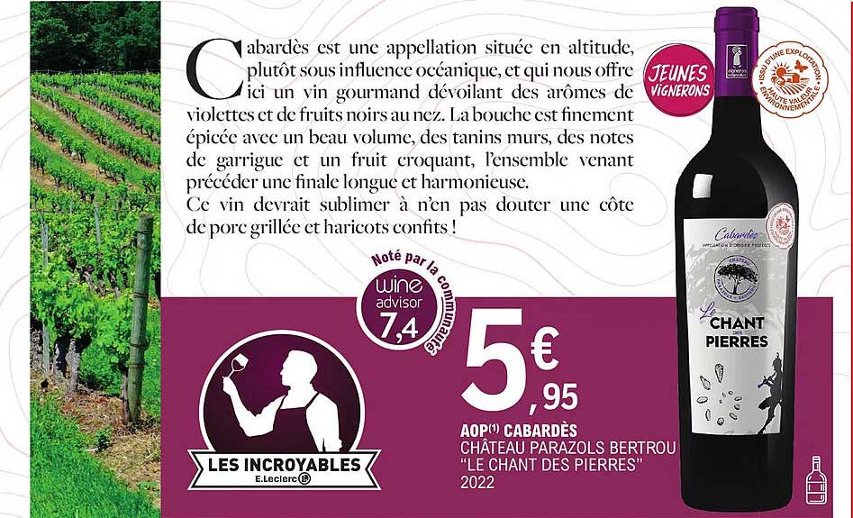 aop cabardès château parazols bertrou "le chant des pierres" 2022