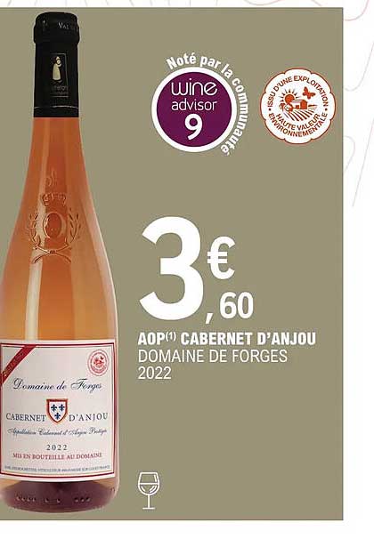 aop cabernet d'anjou domaine de forges 2022