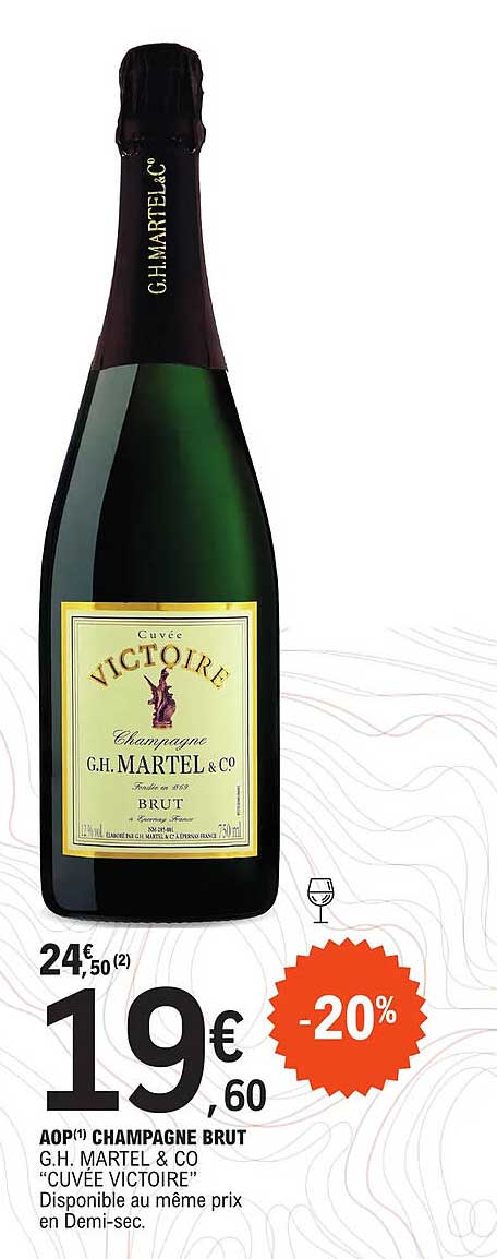 aop champagne brut g.h. martel & co "cuvée victoire"