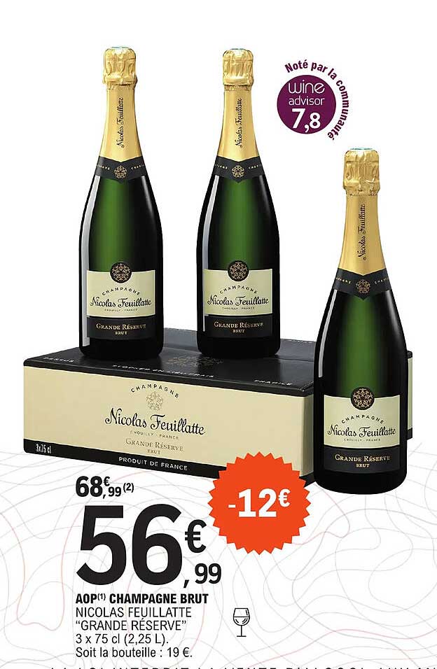 aop champagne brut nicolas feuillatte "grande réserve"