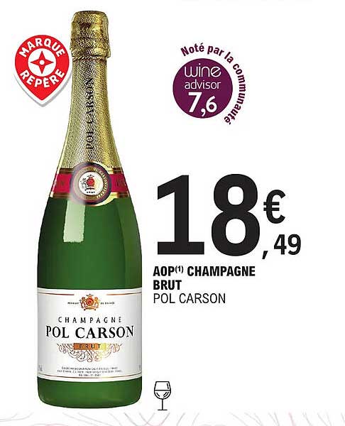 aop champagne brut pol carson