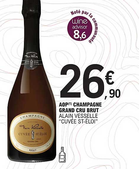 aop champagne grand cru brut alain vesselle "cuvée st-éloi"