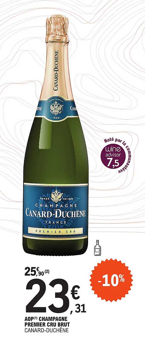 aop champagne premier cru brut canard-duchêne