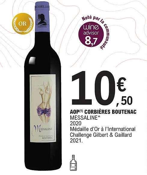 aop corbières boutenac messaline 2020